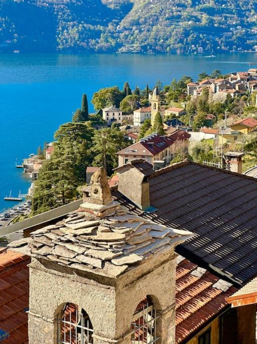 Romantic Home Stone With Amazing View Lake Of Como And Oleandra Laglio Exterior photo