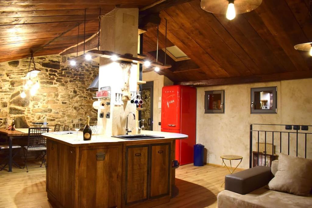 Romantic Home Stone With Amazing View Lake Of Como And Oleandra Laglio Exterior photo