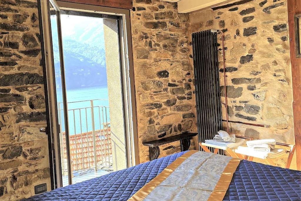 Romantic Home Stone With Amazing View Lake Of Como And Oleandra Laglio Exterior photo