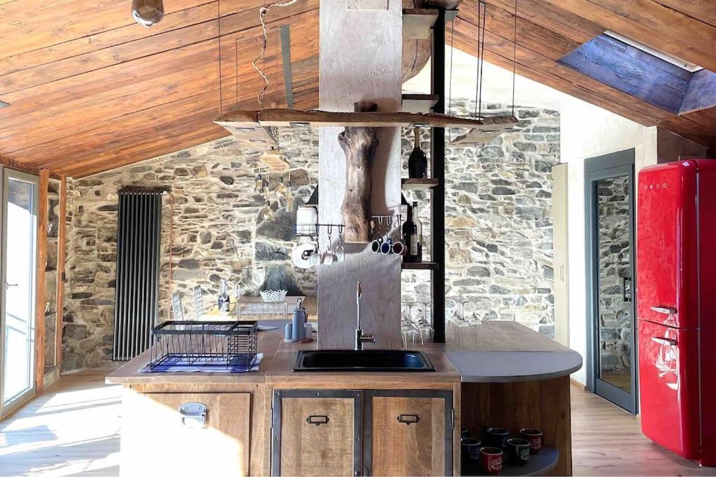 Romantic Home Stone With Amazing View Lake Of Como And Oleandra Laglio Exterior photo